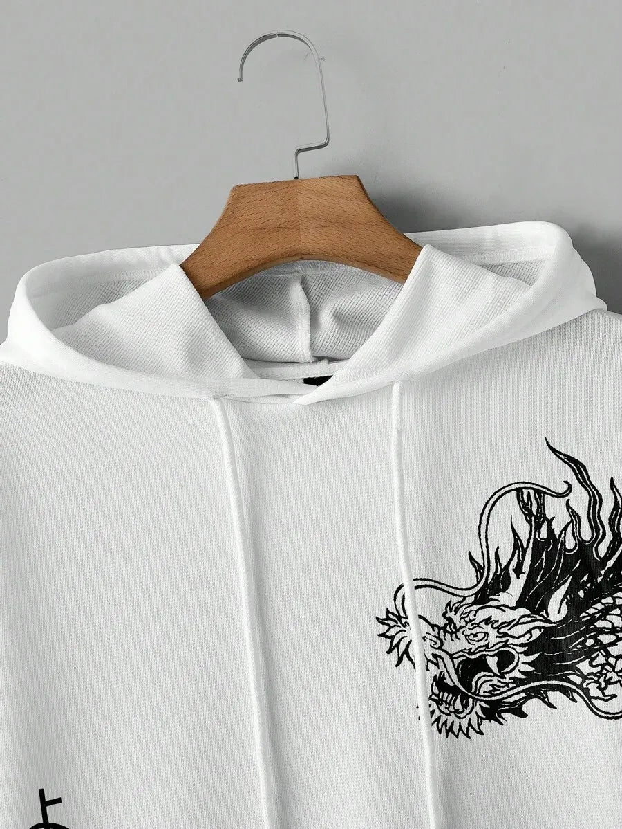 Dragon Hoodie - White
